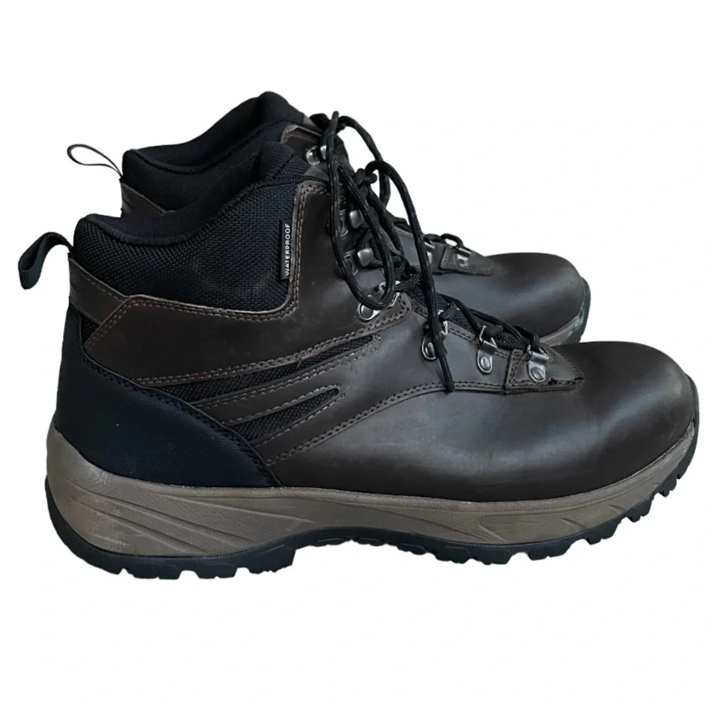New Eddie Bauer Waterproof Leather Hiking Boots Everett Lace Up Winter Boots